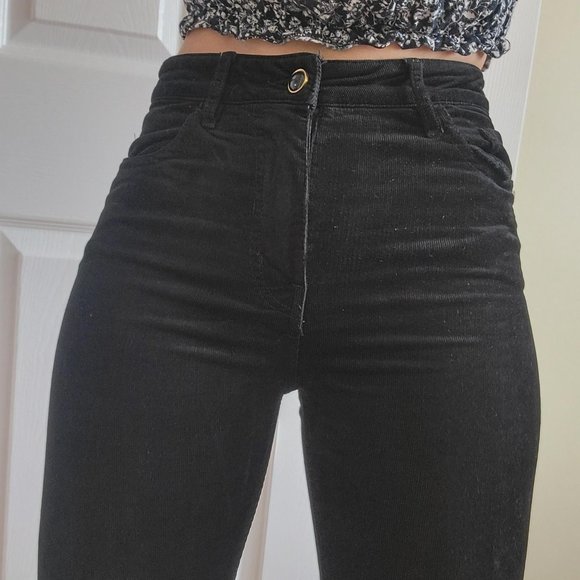 H&M Black Corduroy Jeans - Picture 2 of 8